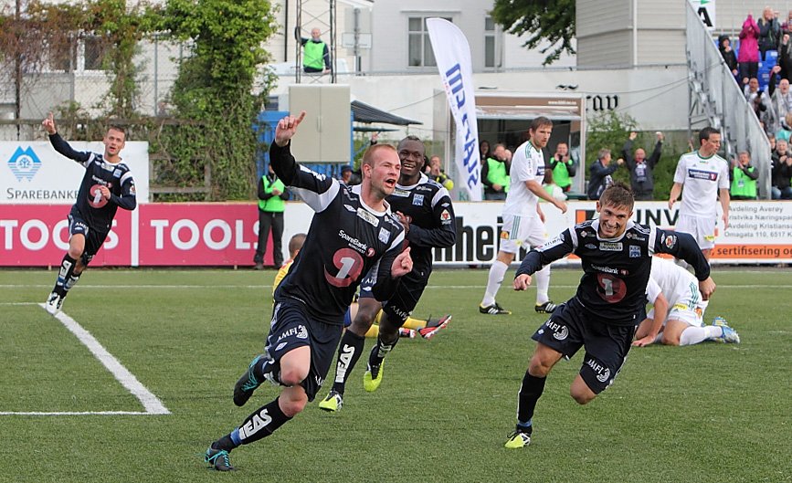 KBK slo HamKam 5-1 i vår debutsesong i 1. divisjon i 2013. Foto: Fridtjof Bjerkås