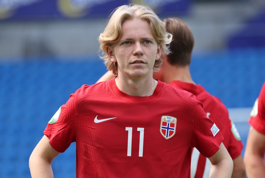 Heine Gikling Bruseth har representert Norge på G19-, U20- og U21-nivå. Foto: NTB