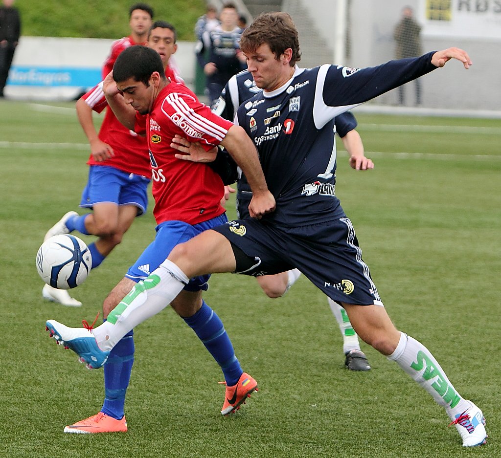 Andreas Hopmark i kamp mot Skeid i 1. divisjon. Foto: Terje Bjerkås