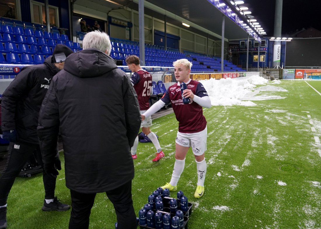 Aron Benjaminsen scoret mot Brattvåg.