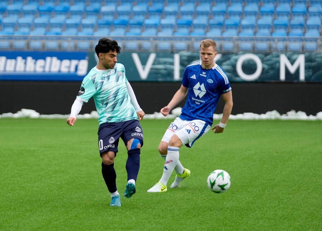 Rezan Corlu i aksjon mot Molde. Alle foto: Terje Stamnes