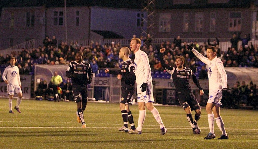 KBK slo Molde hele 5-0 i oppkjøringen til 2013-sesongen. Pål Erik Ulvestad spilte den gangen for MFK. Foto: Fridtjof Bjerkås